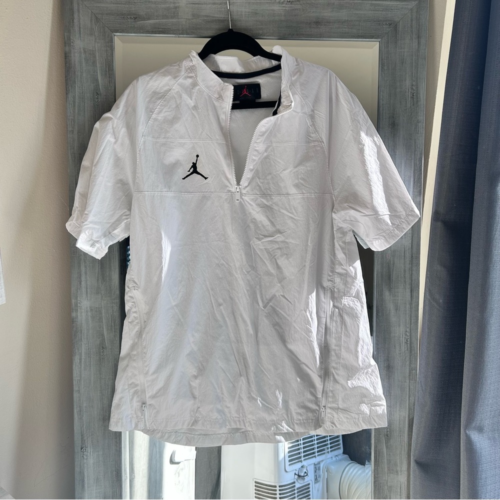 Jordan Men's White Half-Zip Shirt